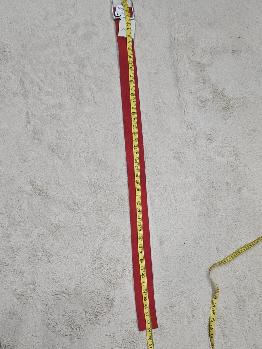 Red Suede Belt - Classic Casual Style - Picture 2 of 7